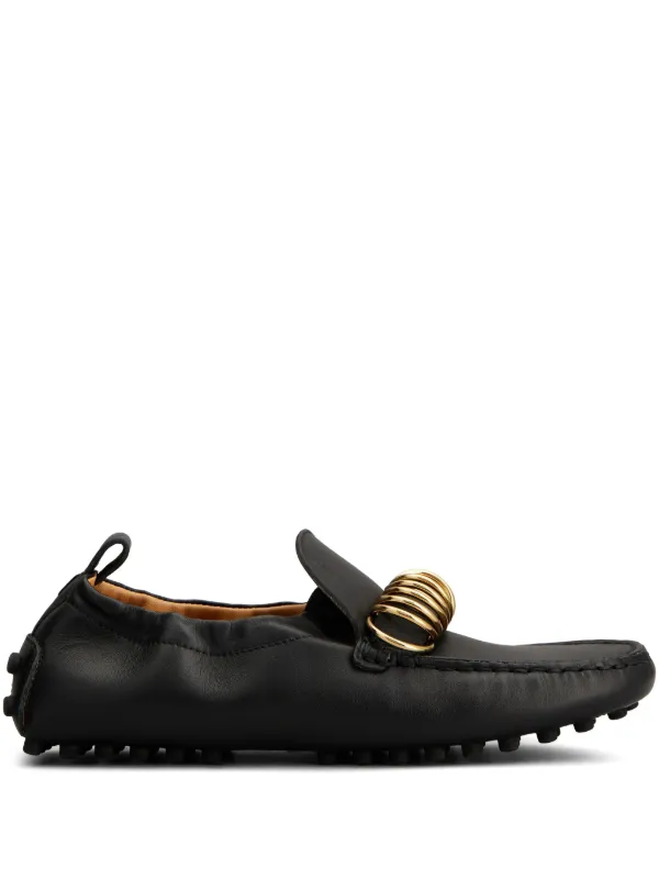 Tod's Ring-embellished Loafers in Black