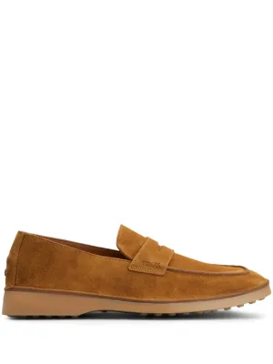 Tod's スエード ペニーローファー | ブラウン | FARFETCH JP
