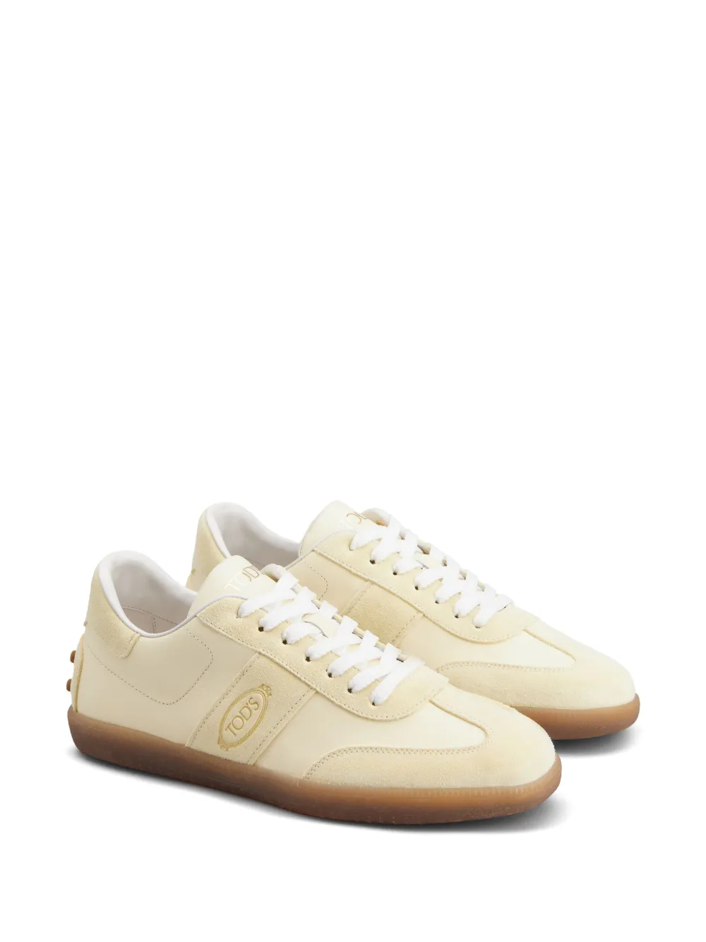 Tod's logo-debossed sneakers Yellow