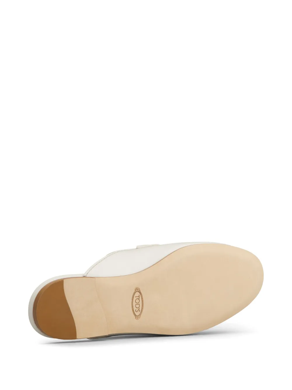 Tod's logo-plaque mules White