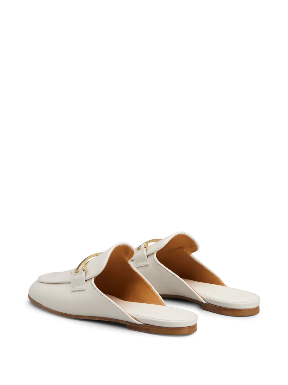 Tod's logo-plaque mules White