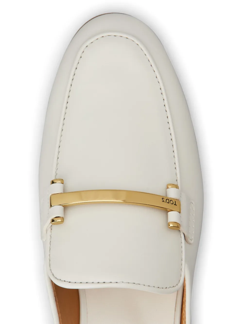 Tod's logo-plaque mules White