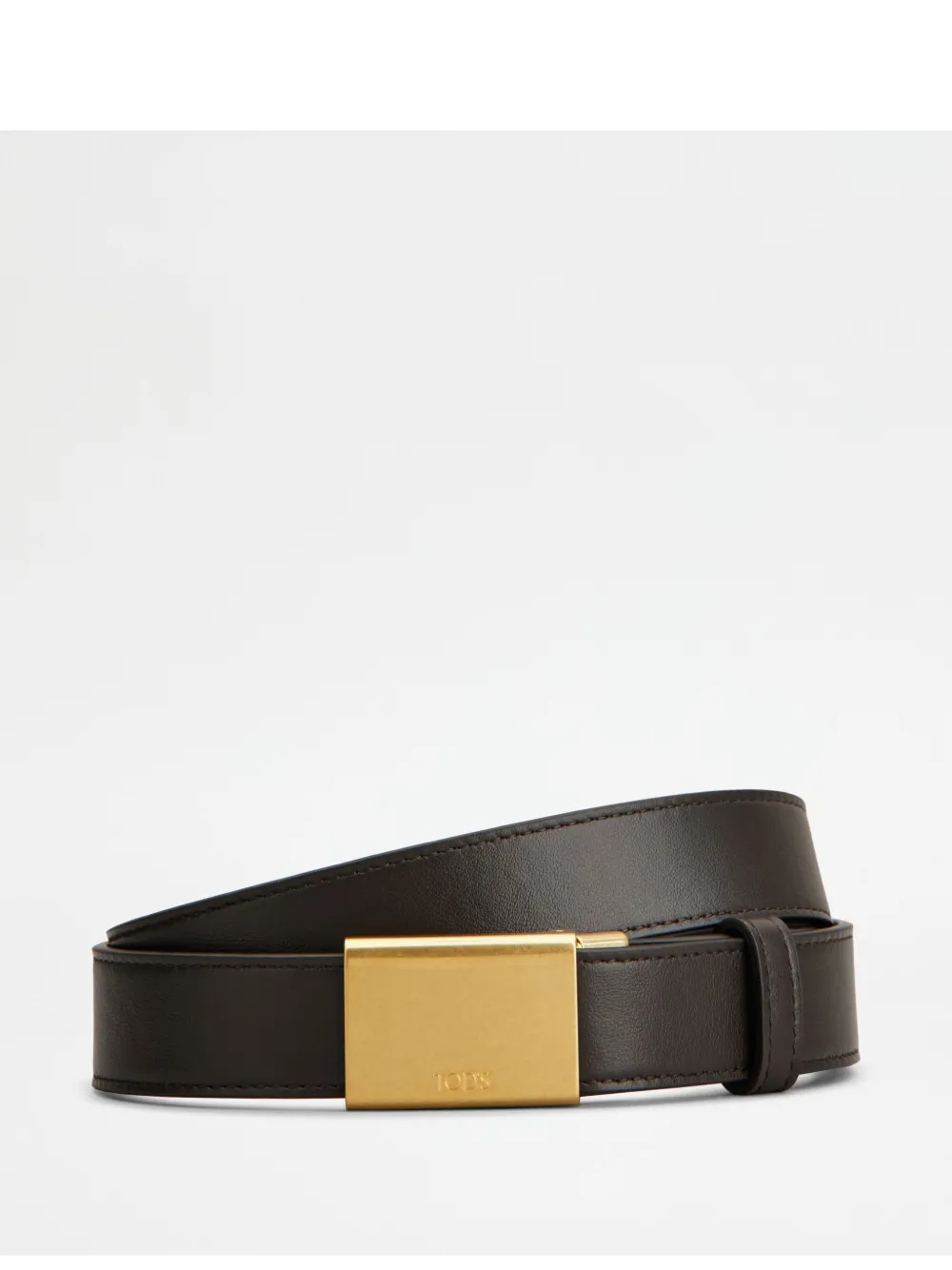Shop Tod's Leather Belt In Brown