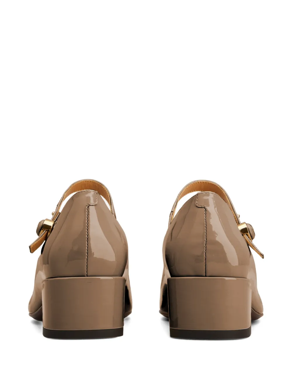 Tod's Patent Leather Mary Jane Pumps In Brown