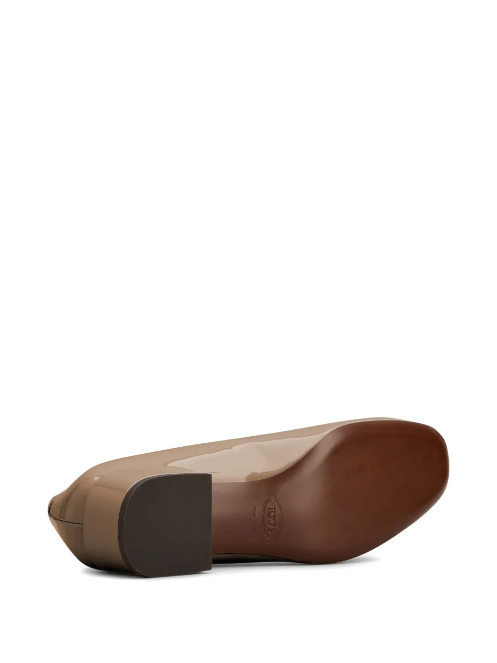 Tod's Patent Leather Mary Jane Pumps In Brown