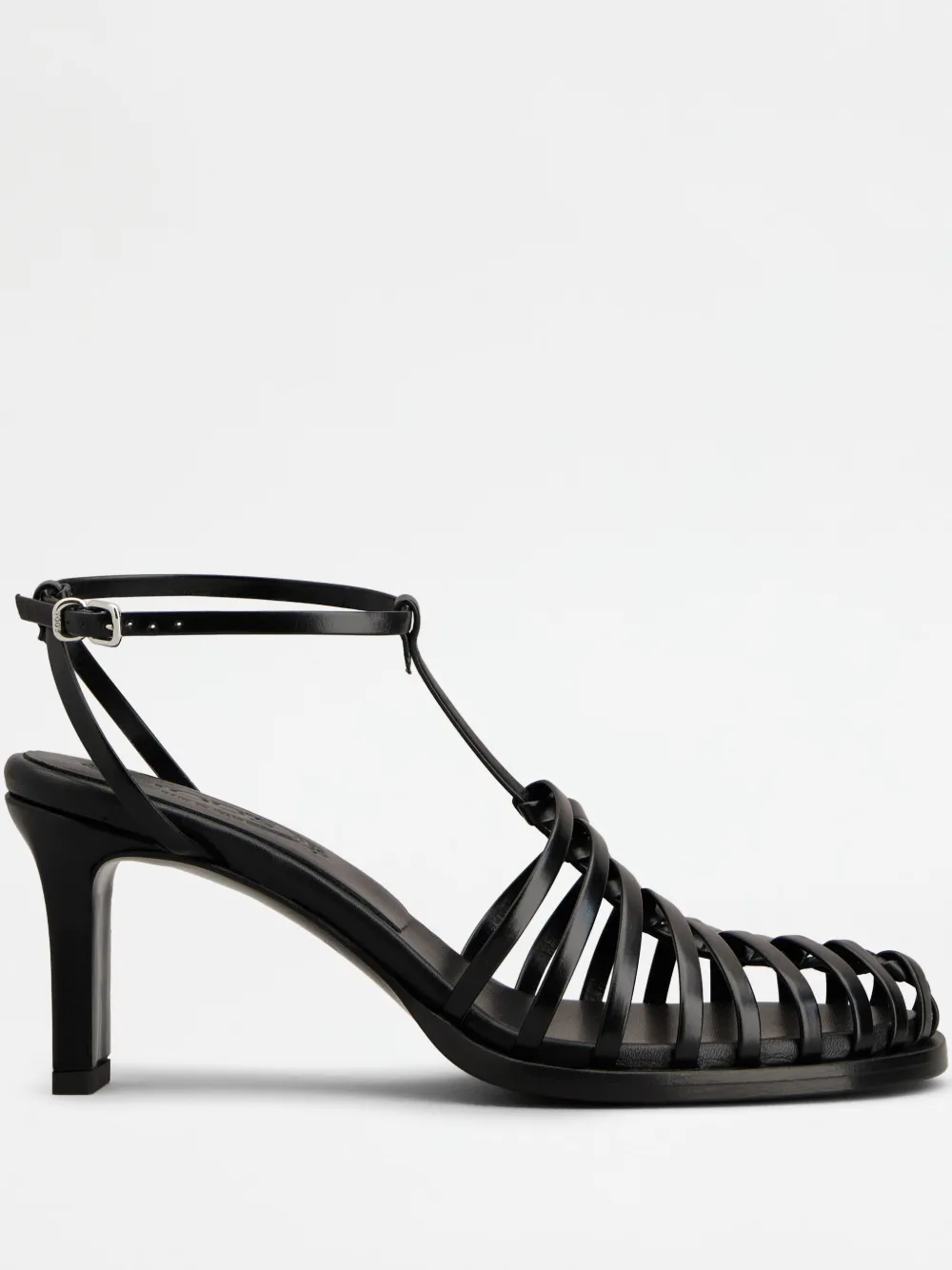 Tod's 75mm Leather Sandals In Black