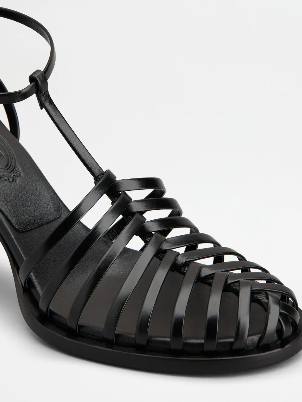 Tod's 75mm Leather Sandals In Black