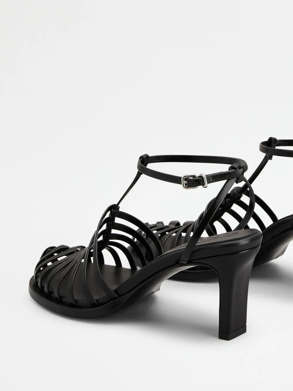 Tod's 75mm Leather Sandals In Black