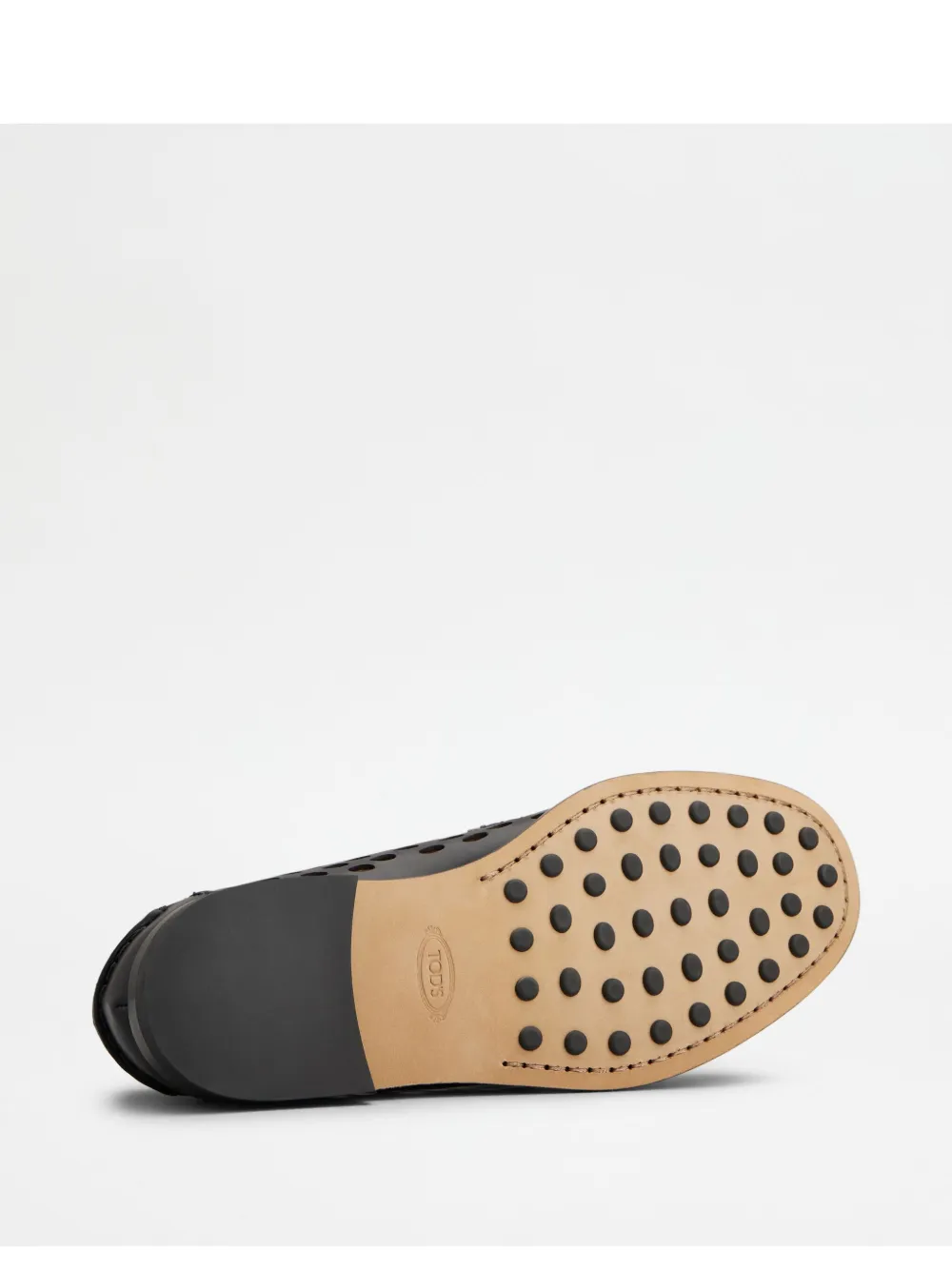 Tod's Perforated Loafers In Black