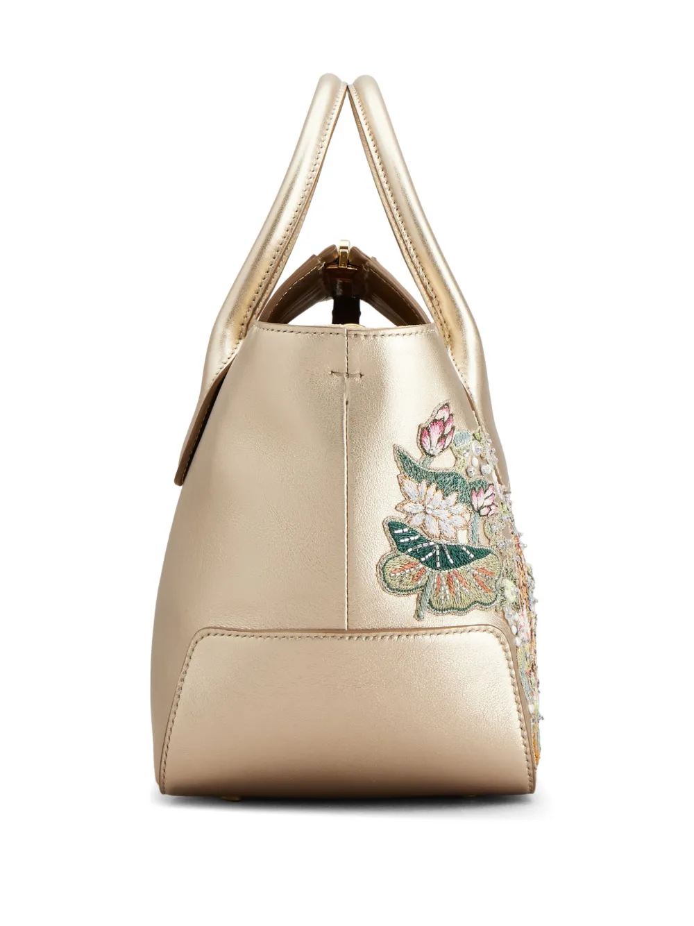 Tod's X Rahul Mishra Di Tote Bag In Gold