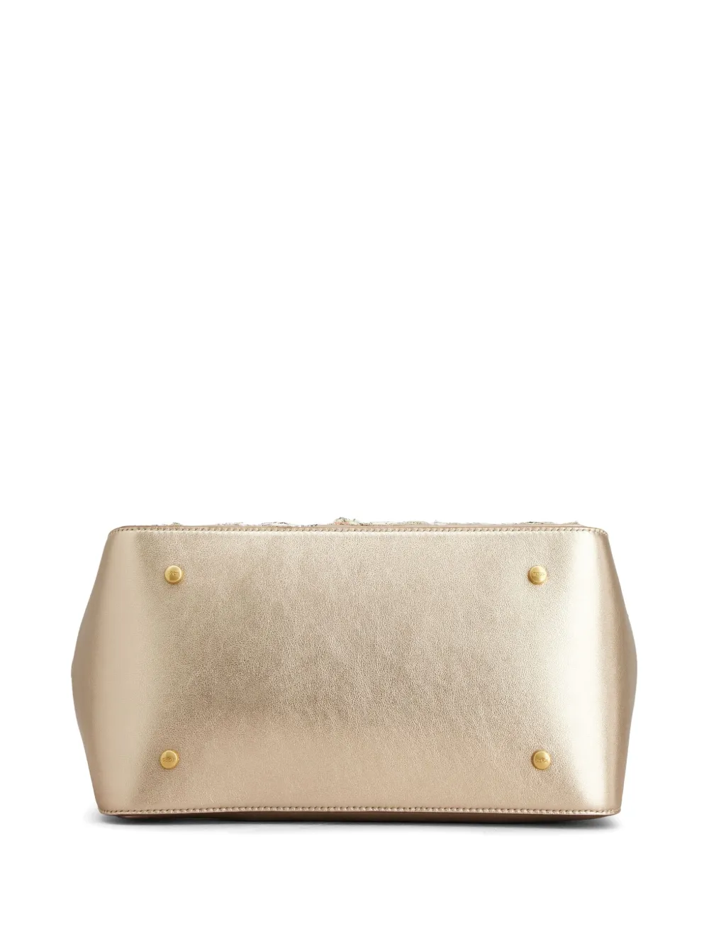 Tod's X Rahul Mishra Di Tote Bag In Gold