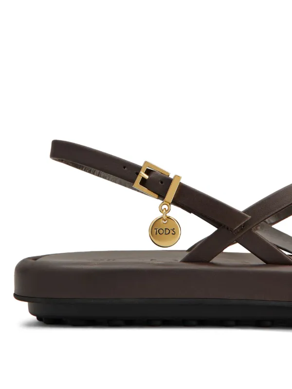 Tod's Leather Sandals | Brown | FARFETCH