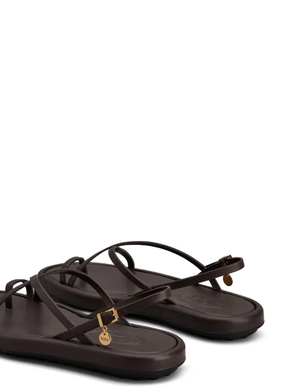 国内発送/送料関税込【TOD'S】 Sandal in Leather Woman BLACK Sandals in Leather XXW01L0JA80BSS36MB999 | Tods