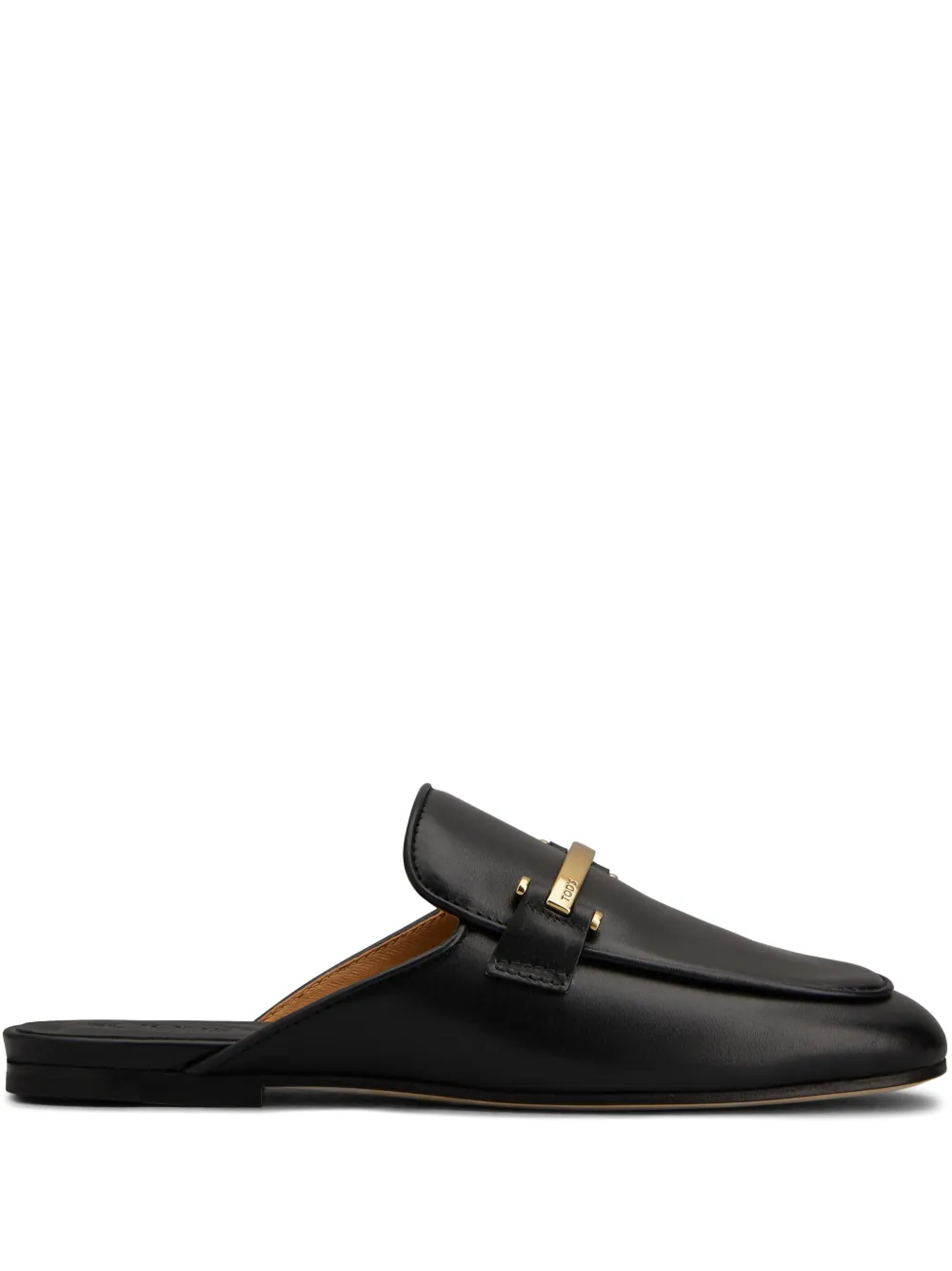 Tod's logo-plaque mules Black