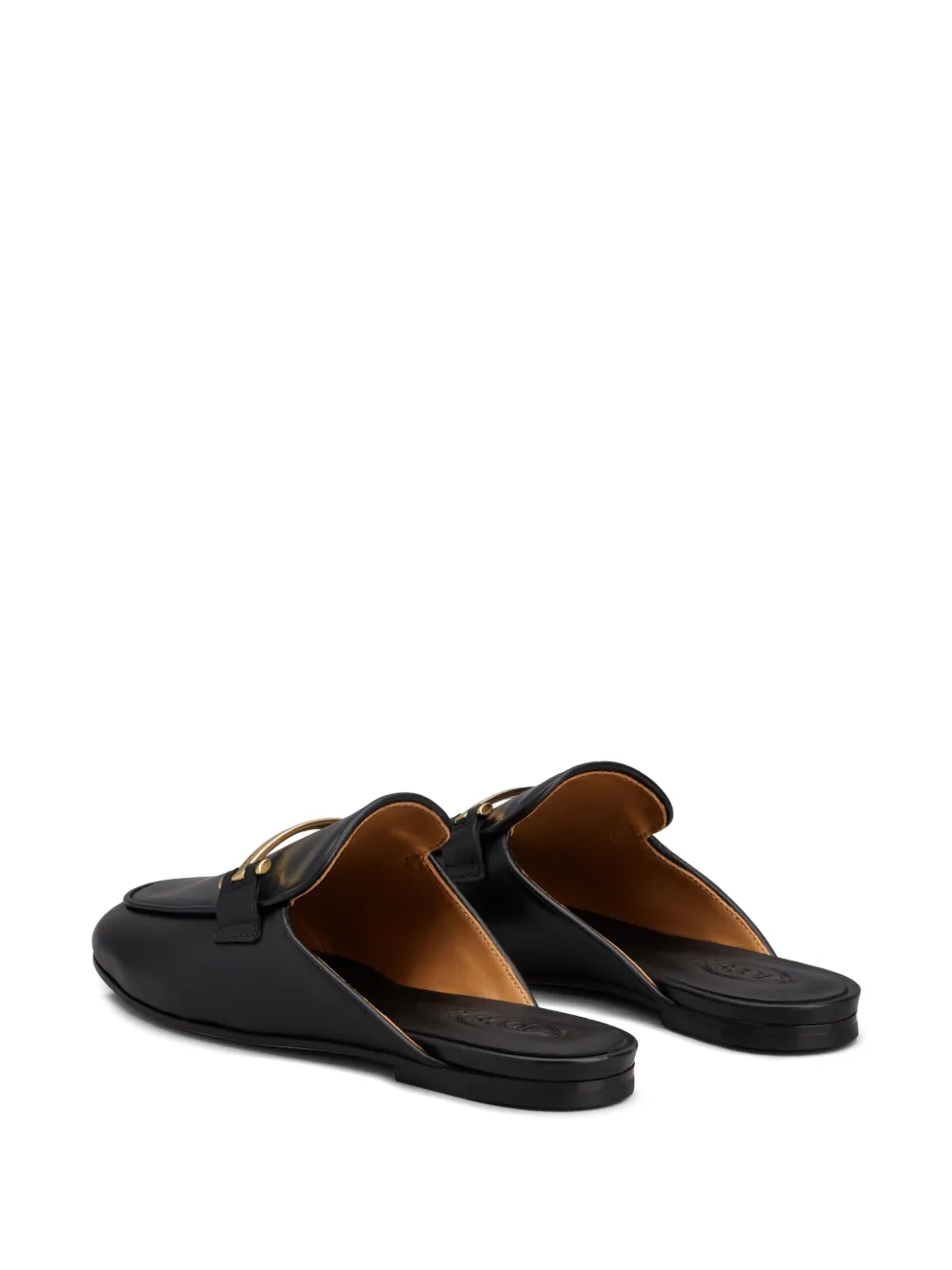 Tod's logo-plaque mules Black