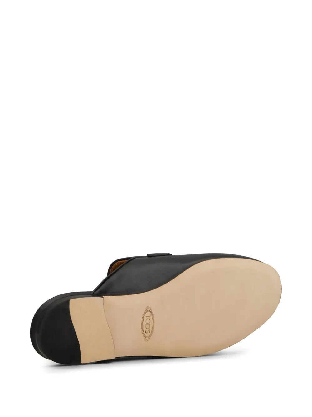 Tod's logo-plaque mules Black