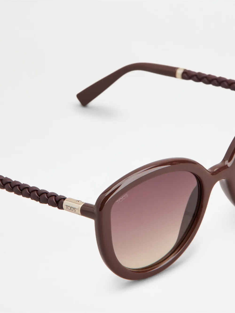 Tod's Logo-engraved Sunglasses In Red