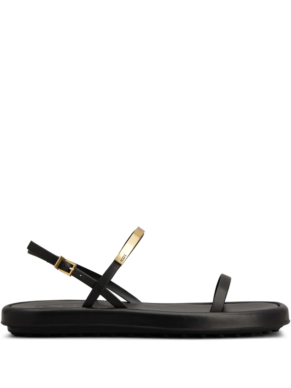 Tod's leather sandals Black