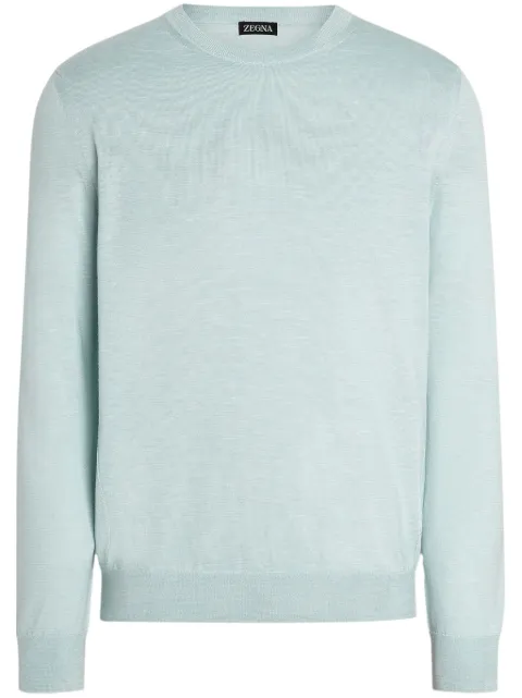Zegna mélange crew-neck sweater