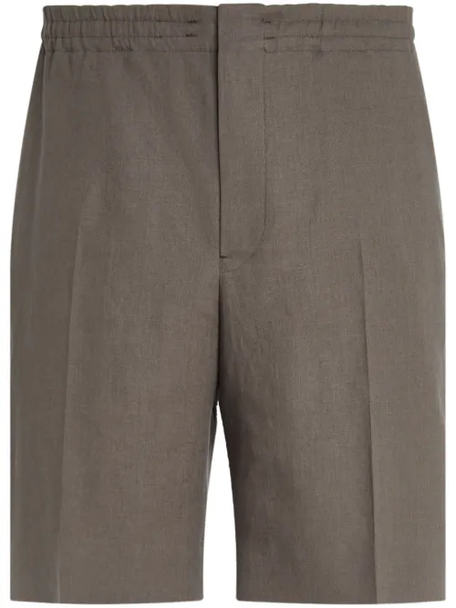 Zegna short Oasi Lino - Marron - Zegna - Modalova