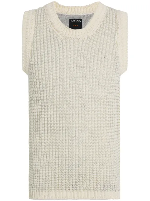 Zegna open-knit vest 