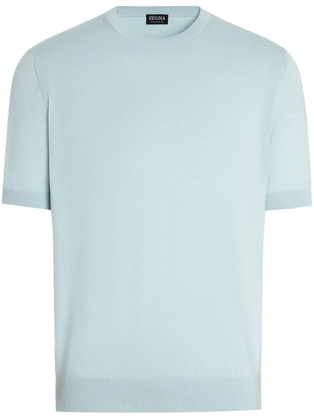 Zegna コットン Tシャツ - ブルー Zegna コットン Tシャツ - ブルー
