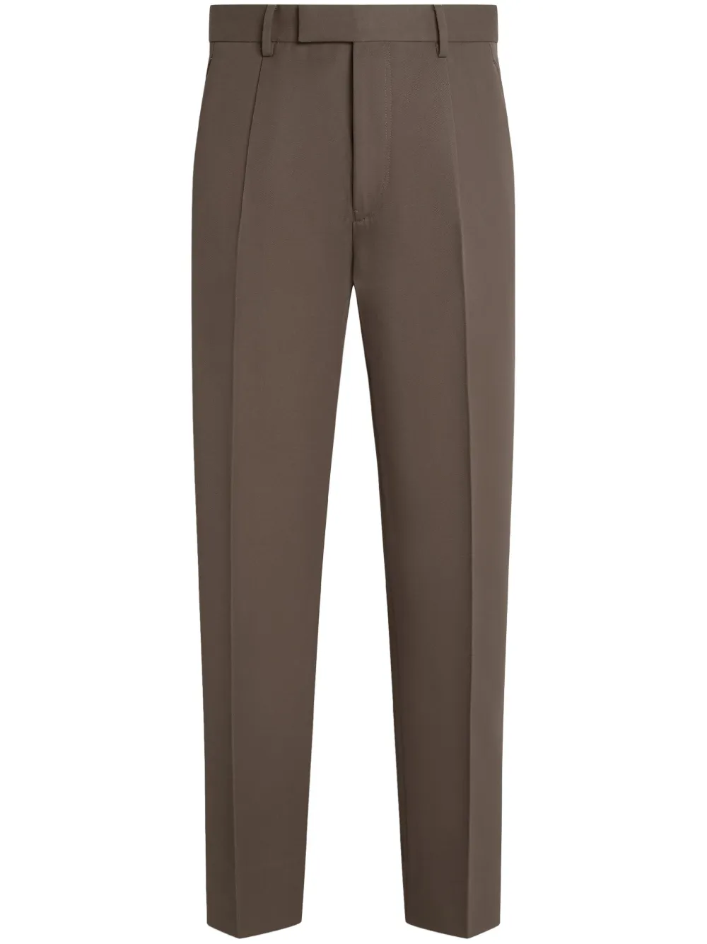 Zegna cotton-wool trousers | Brown | Image 1