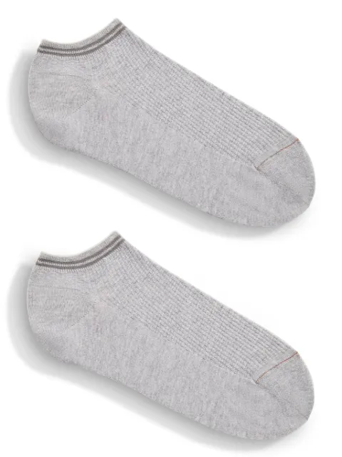 Zegna stripe-detail socks 
