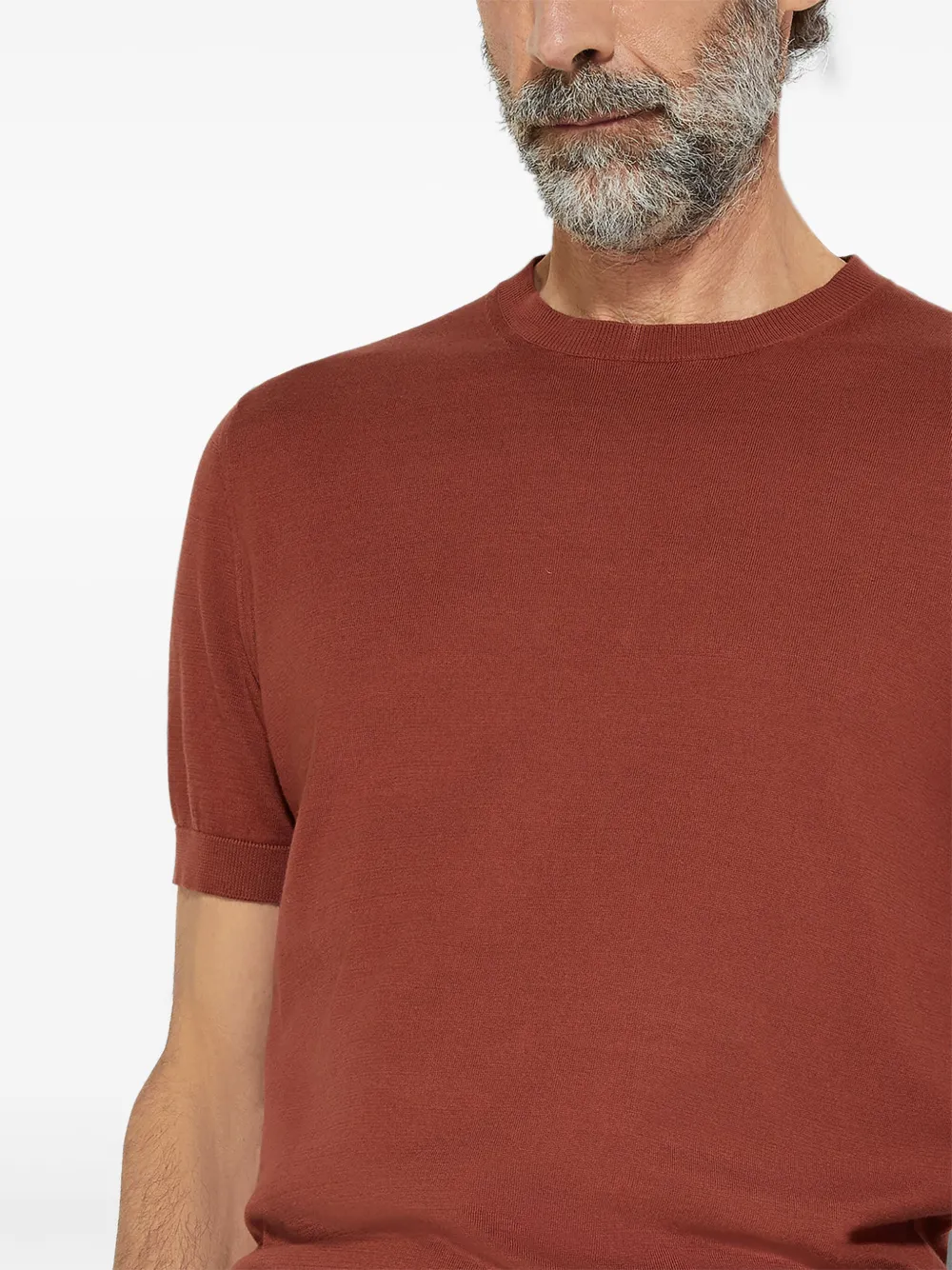 Zegna Katoenen T-shirt Rood