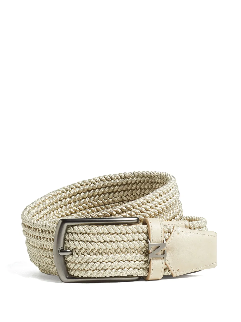 Zegna cinturón trenzado | neutro | Image 1