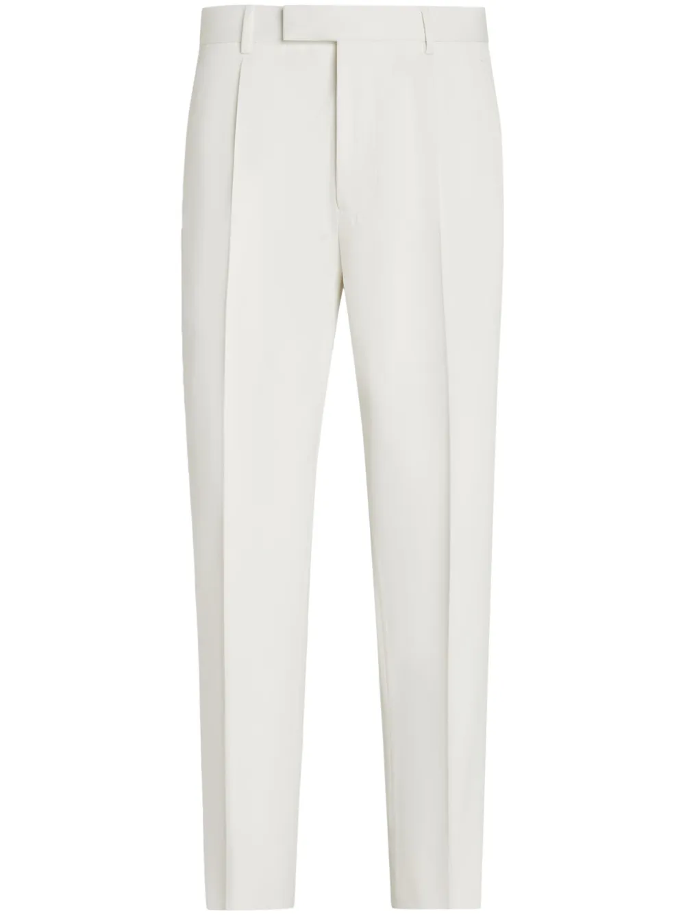 Zegna pressed-crease trousers | White | Image 1