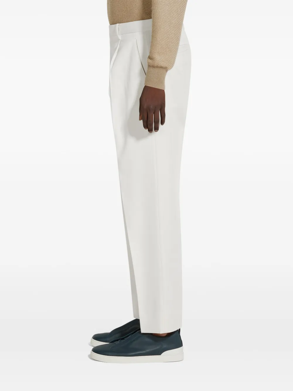 Zegna Plooibroek Wit