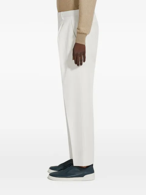 Zegna pressed-crease trousers