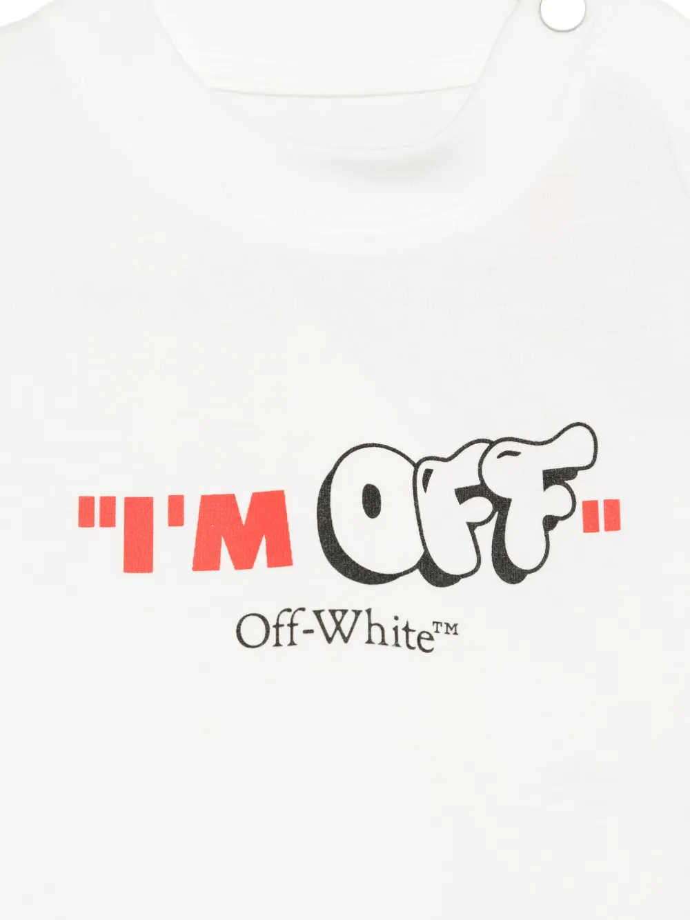 Off-White Kids T-shirt met tekst Wit