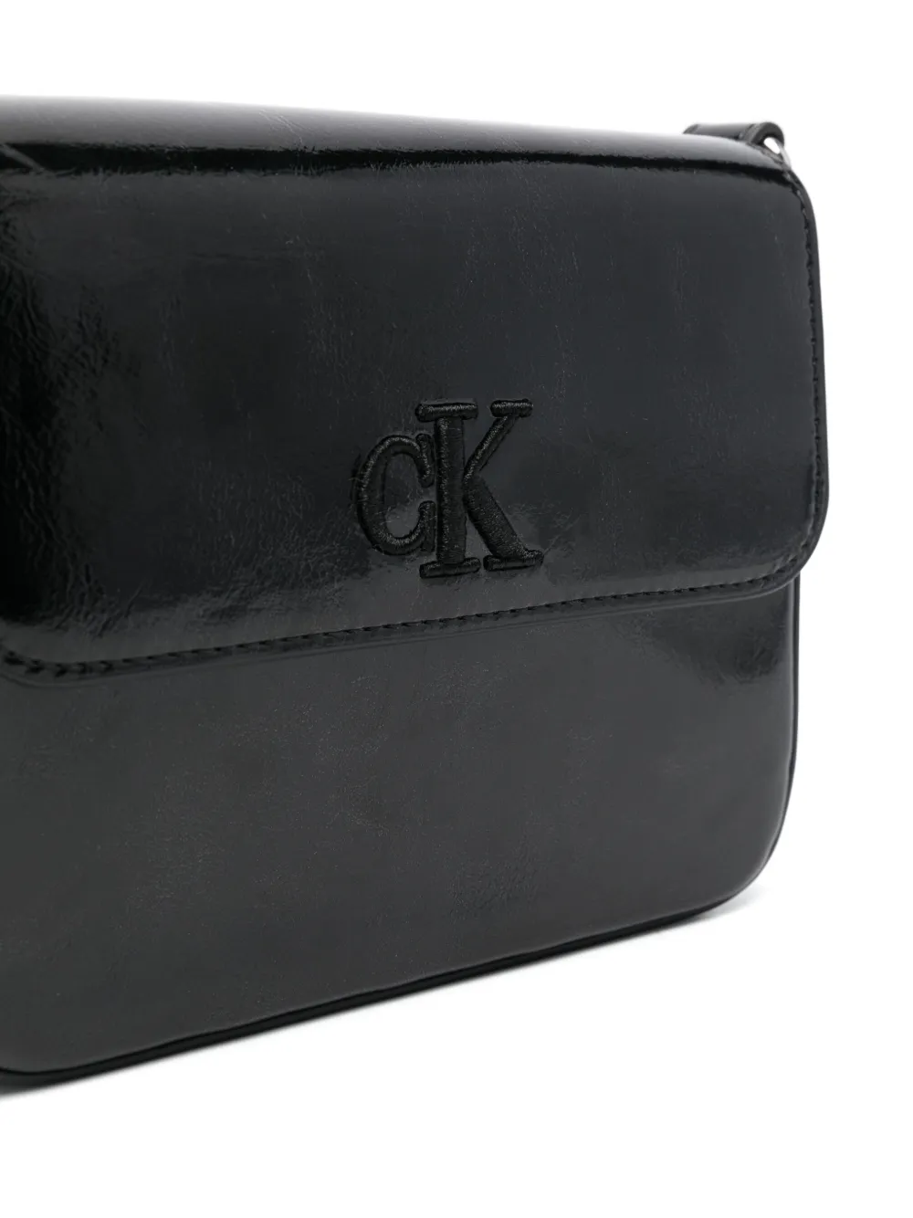 Calvin Klein Kids Crossbodytas met geborduurd logo Zwart