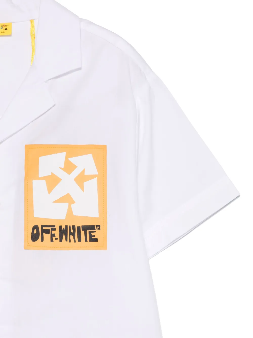 Off-White Kids Big Label shirt Wit