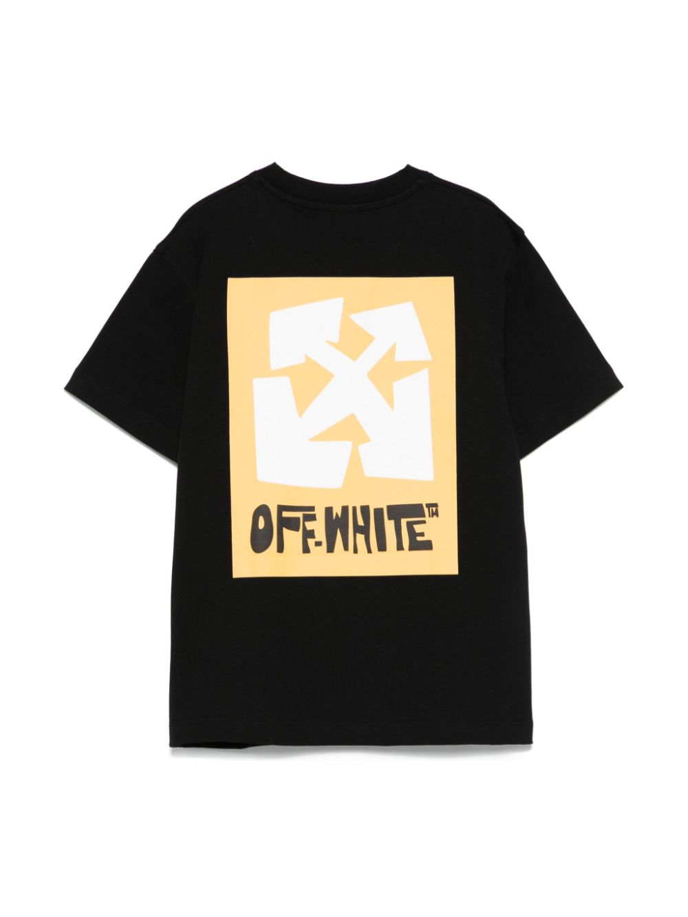 Off-White Kids Big Label T-shirt - Zwart