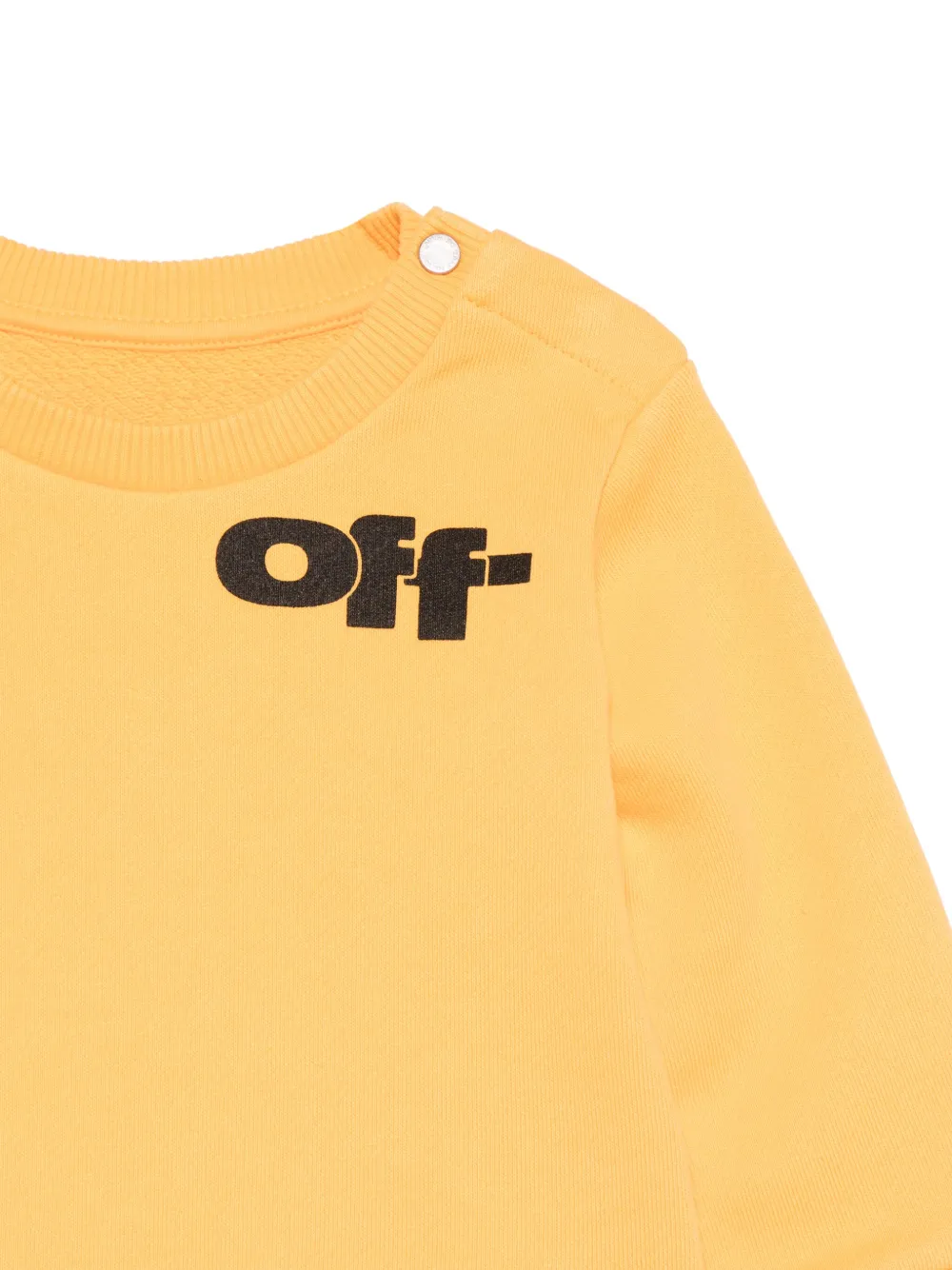 Off-White Kids Type Graphic sweater Geel