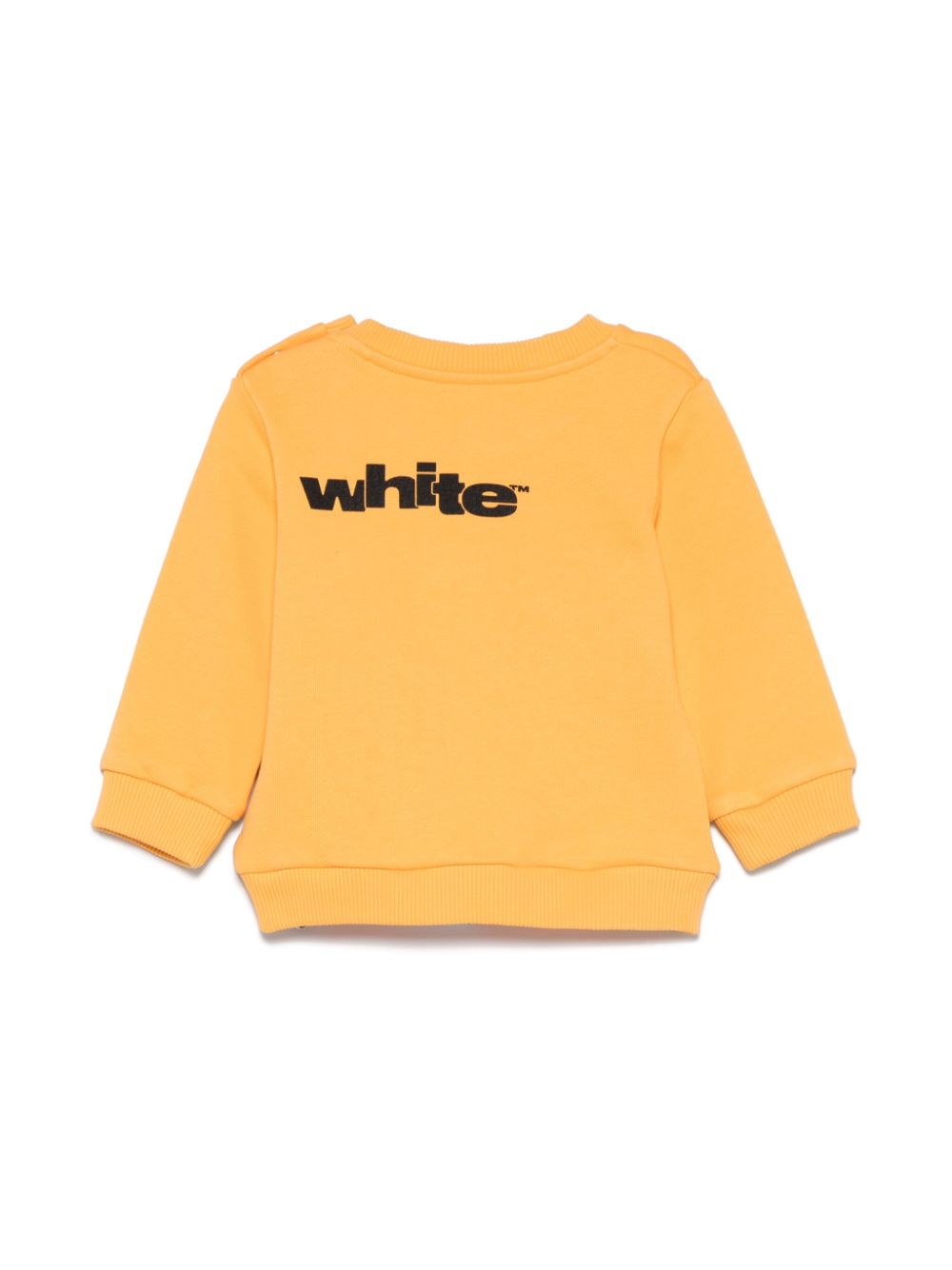 Off-White Kids Type Graphic sweater - Geel