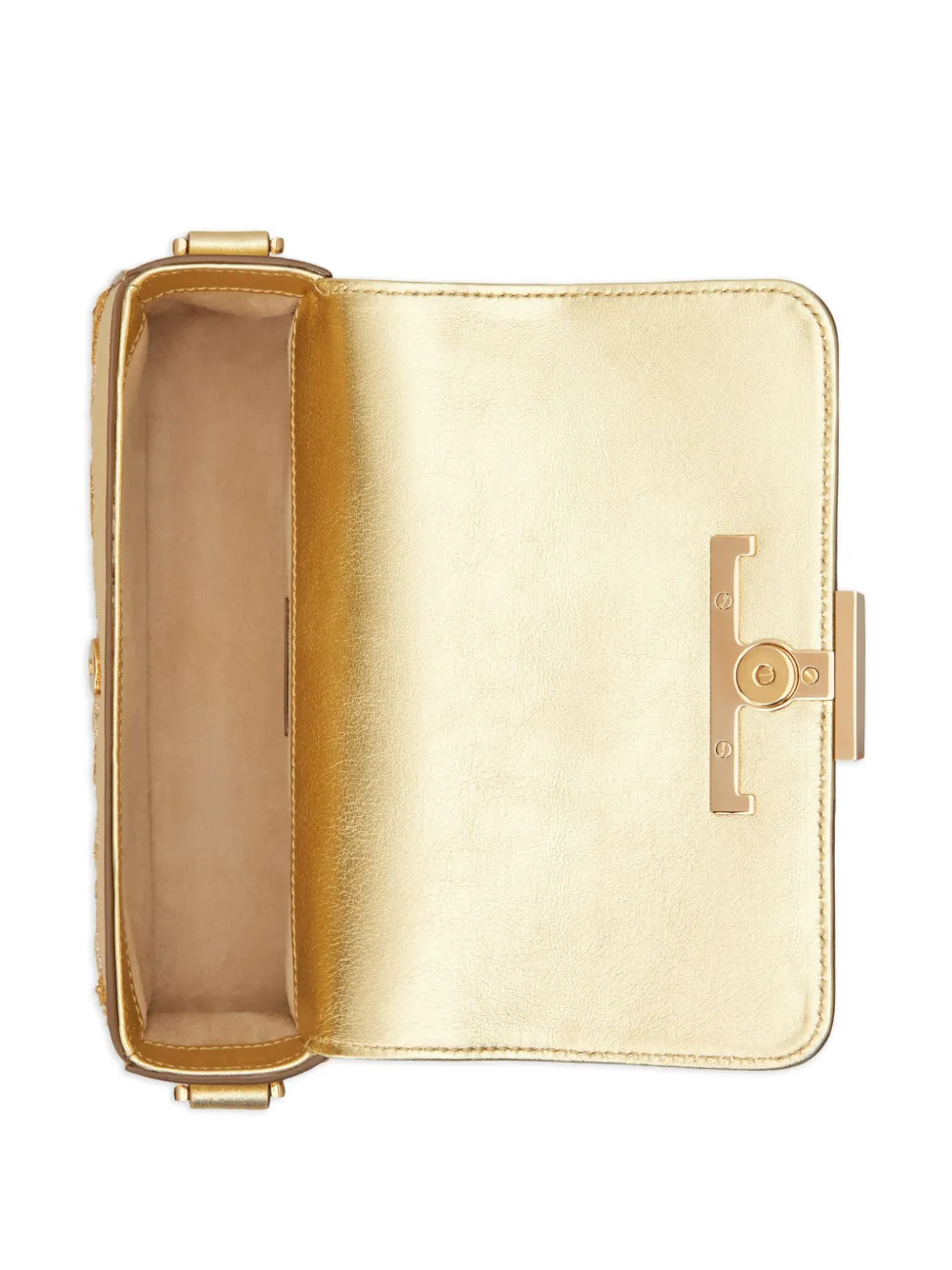 Tod's Mini T-timeless Shoulder Bag In Gold