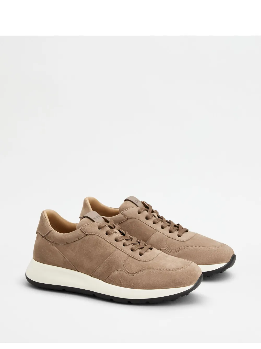 Tod's Suede Sneakers In Beige