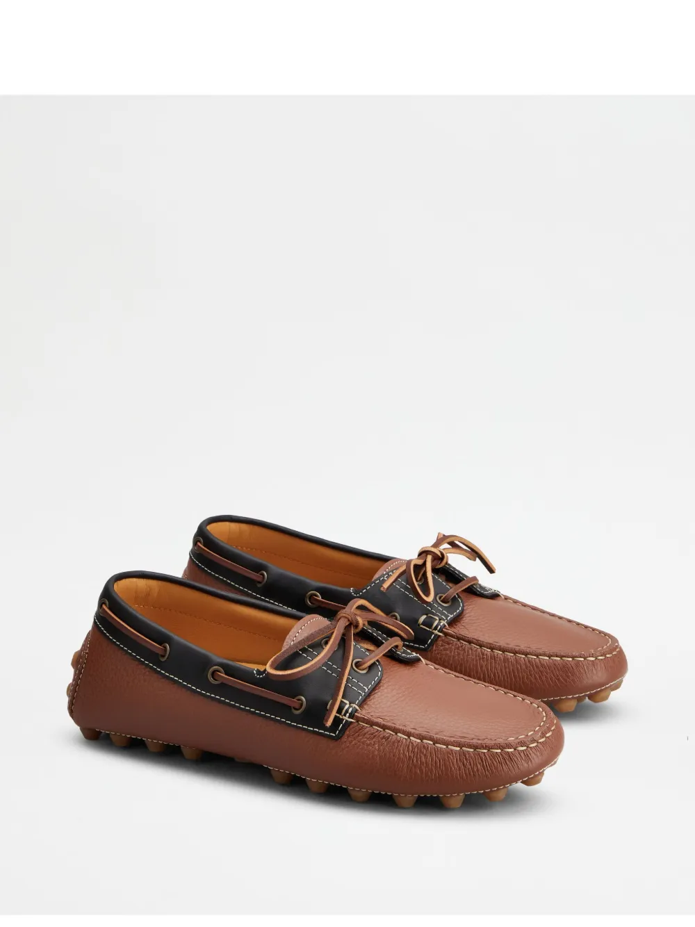 Tod's Gommino Bubble Loafers In Brown