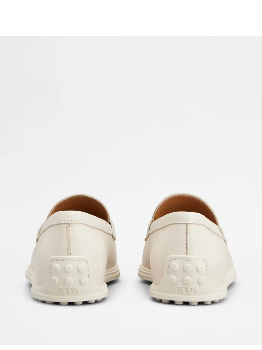 Tod's Leather Loafers In Neutrals
