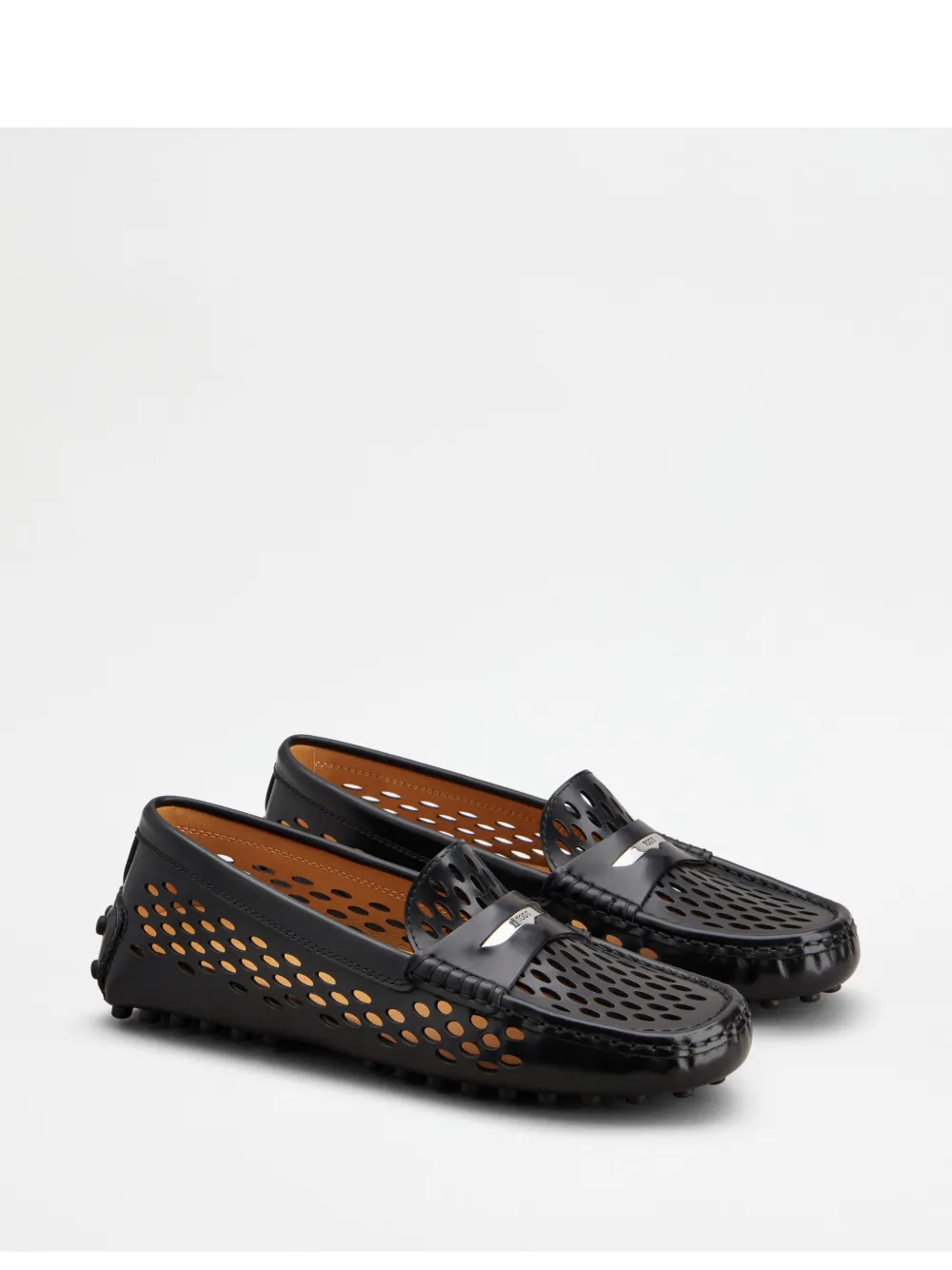 Tod's perforated loafers - Zwart