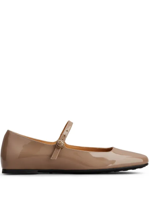 Tod's leather ballerina shoes