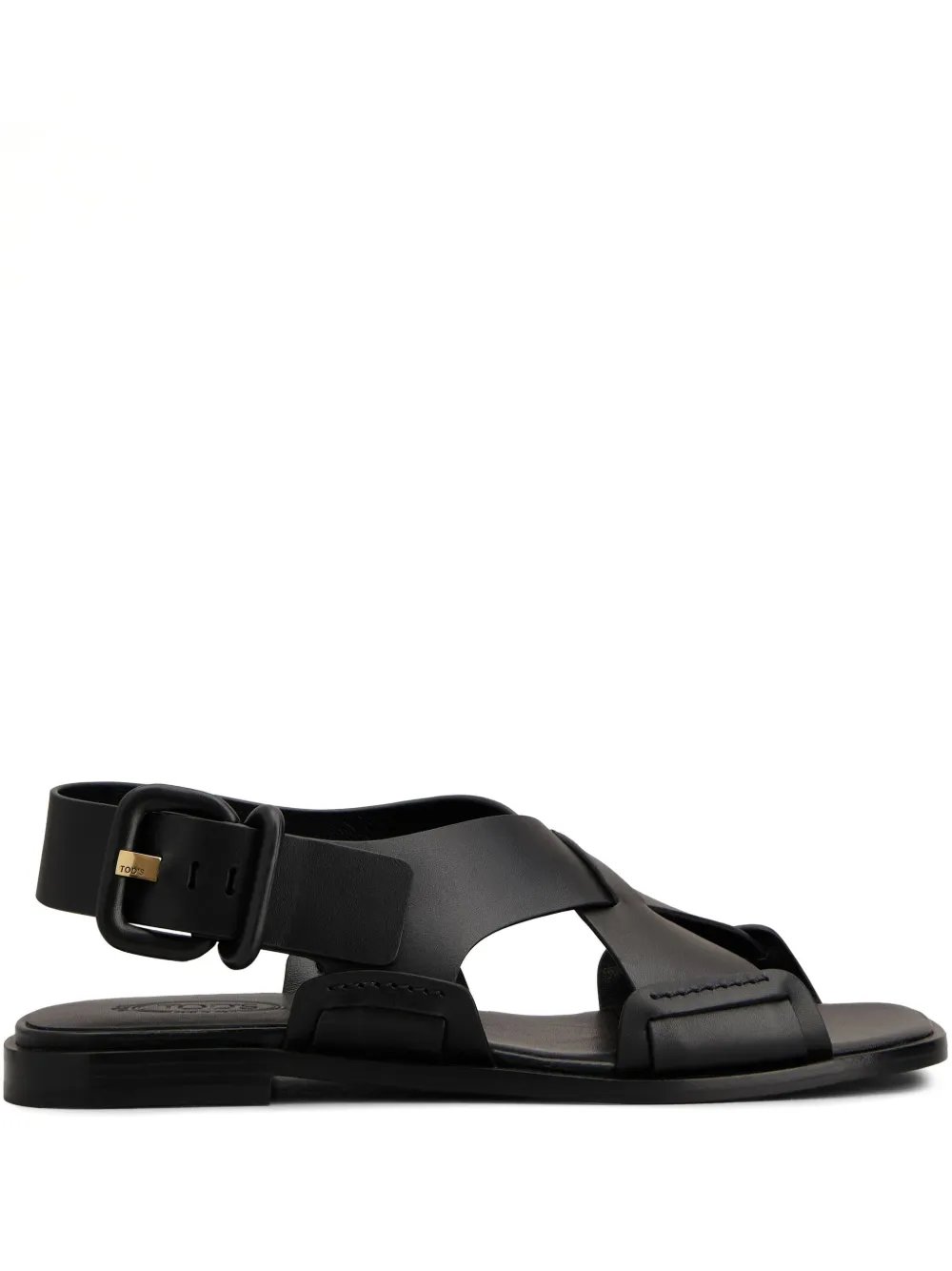 Tod's leather sandals Black