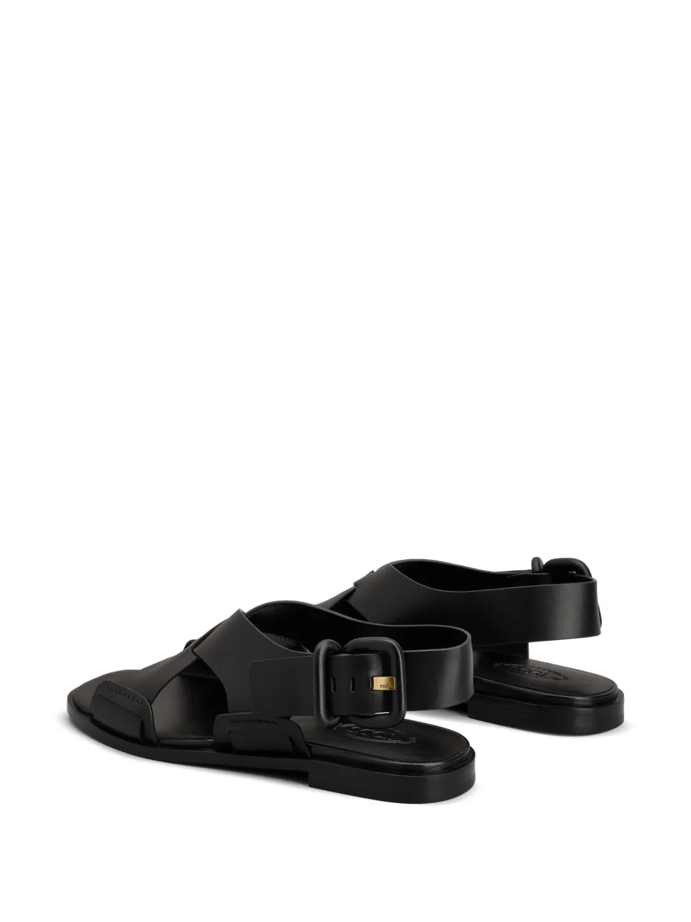 Tod's leather sandals Black