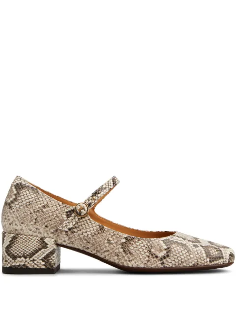 Tod's snakeskin pumps