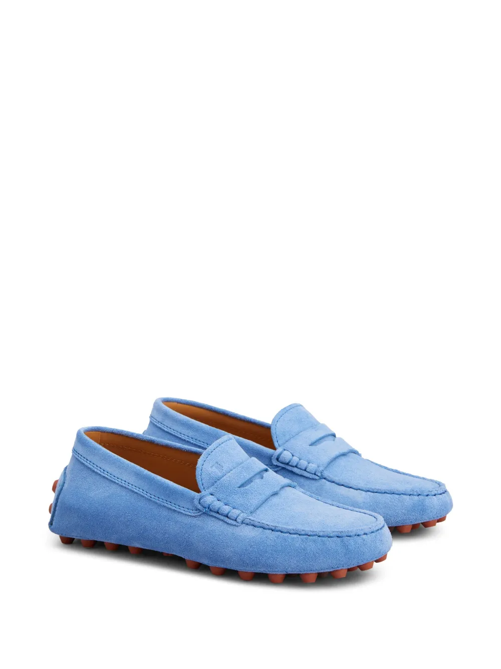 Tod's suede loafers Blue