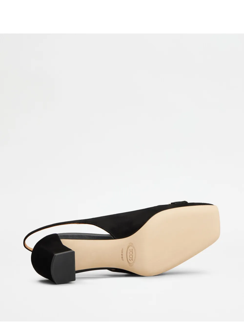 Tod's Leather Slingback Pumps In Black